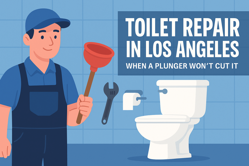 Toilet Repair in Los Angeles: When a Plunger Won’t Cut It
