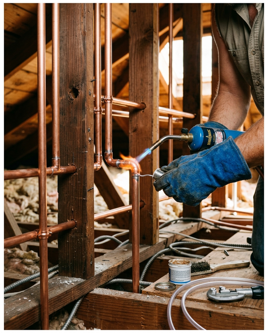 copper repipe · in-progress