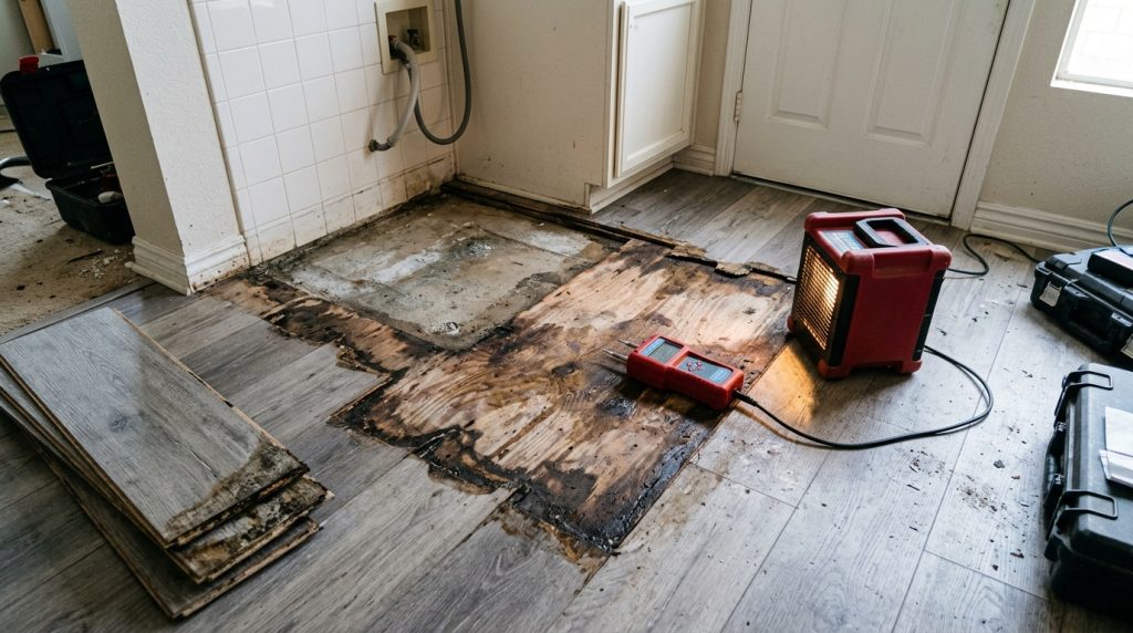 Water Damage Under Flooring After a Plumbing Leak: What Homeowners Should Know