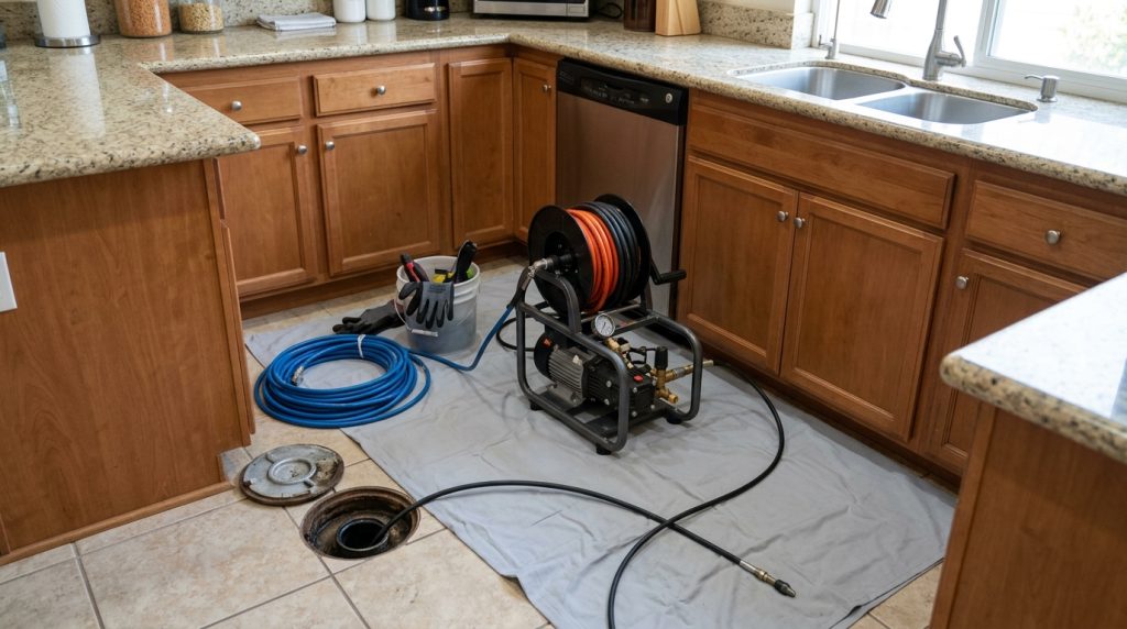Hydro Jetting for Grease Buildup: When a Kitchen Line Needs More Than Snaking